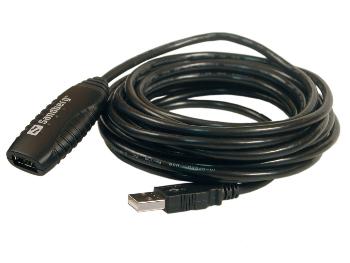 Sandberg prodluÅ¾ovacÃ­ kabel, USB 2.0, PnP, 5m, ÄernÃ½
