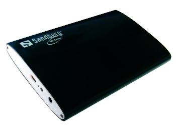 Sandberg externÃ­ HDD box 2.5'', USB 3.0, SATA, hlinÃ­kovÃ½, Äerno-bÃ­lÃ½