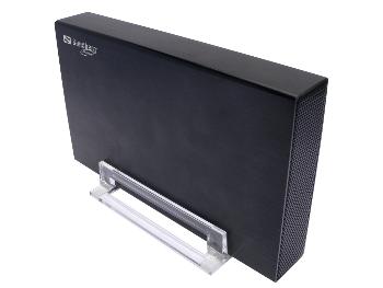 Sandberg externÃ­ HDD box 3.5'', USB 3.0, SATA, hlinÃ­kovÃ½, stojan, ÄernÃ½