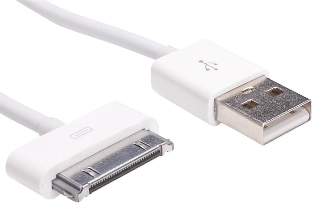 Sandberg USB synchron. a napÃ¡jecÃ­ adaptÃ©r, 30pin, iPad/iPhone/iPod, 3m, bÃ­lÃ½
