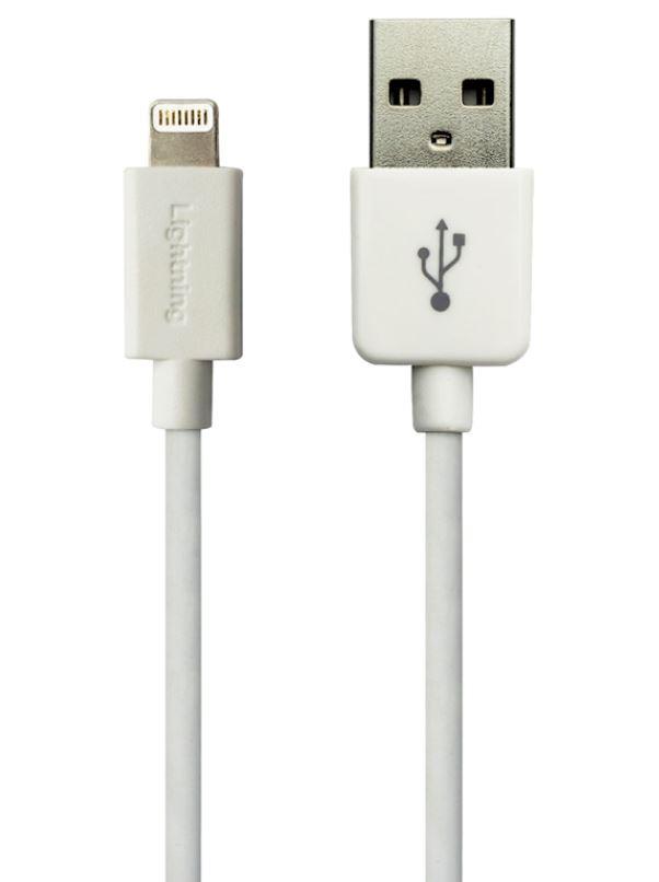 Sandberg USB/lighting adaptÃ©r, Apple schvÃ¡lenÃ­, 1m, bÃ­lÃ½