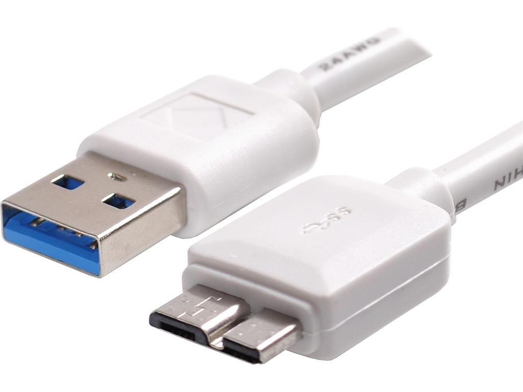 Sandberg synchronizaÄnÃ­ a napÃ¡jecÃ­ kabel, Micro USB 3.0, 1m, bÃ­lÃ½