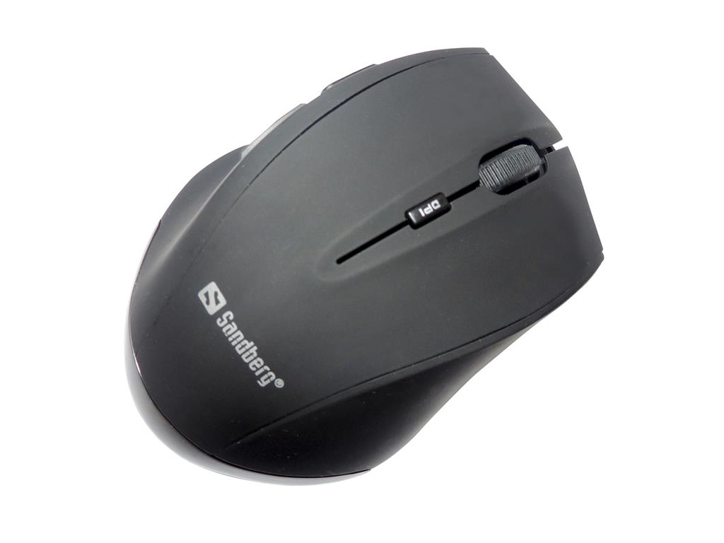 Sandberg Mouse Pro bezdrÃ¡tovÃ¡ optickÃ¡ myÅ¡ 1000/1200/1600 DPI