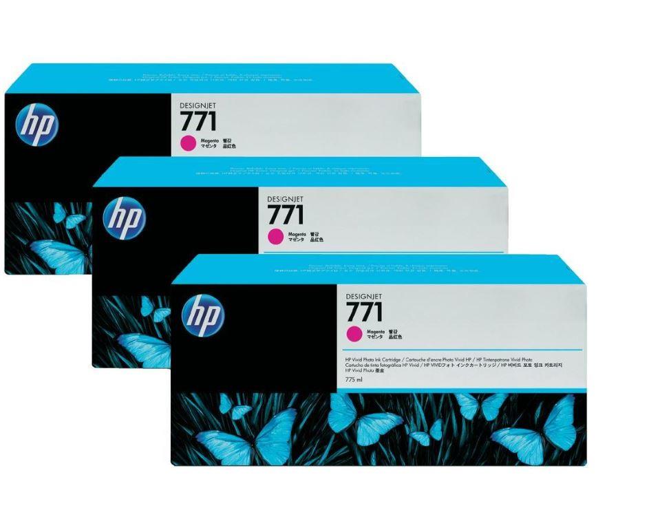 Ink HP Designjet 771 magenta | 775 ml | HP Designjet Z6200 | 3 pcs