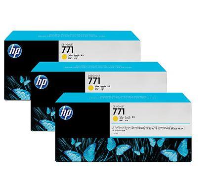 Ink HP Designjet 771 yellow | 775 ml | HP Designjet Z6200 | 3 pcs