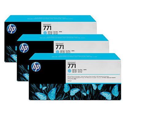 Ink HP Designjet 771 light cyan | 775 ml | HP Designjet Z6200 | 3 pcs