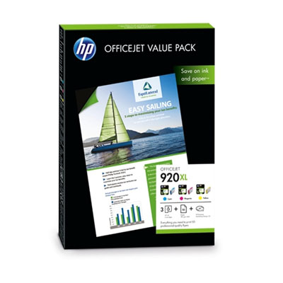 Bundle HP 920XL Value Pack (CMY) | + papÃ­r | A4 | 50listÅ¯ | Officejet