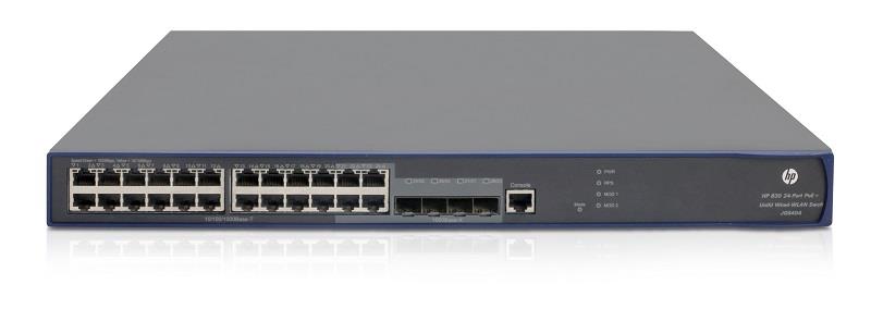 HP 830 24-Port PoE+ Unified Wired-WLAN Switch (JG640A)