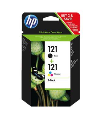 Set HP 121 tri-colour/black Combo Pack