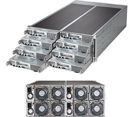 4U, 16x 3.5" fixed HDD bays w/ 16x Xeon E5-2600 support, C602 chipset, 1620W PS