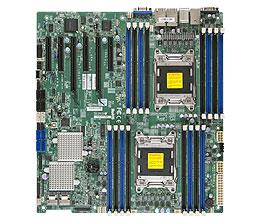 DP, Xeon E5-2600 processors, C602 chipset, E-ATX (12" x 13"), SAS2 via LSI 2308,