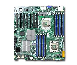 DP, Xeon 5600/5500 processors, 5520 chipset, E-ATX (12" x 13")