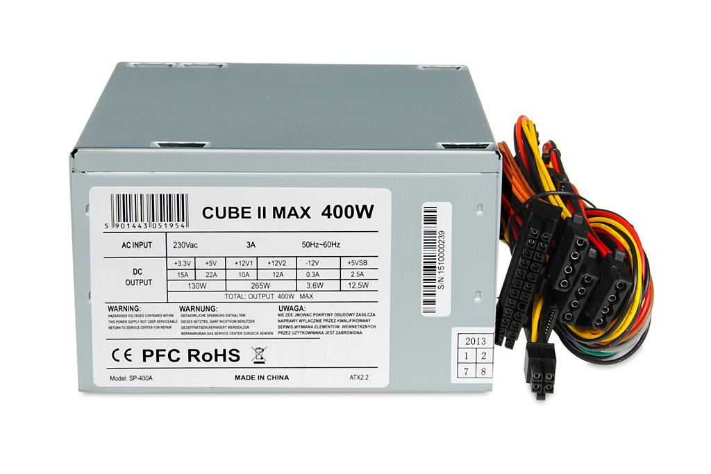 PC zdroj I-BOX CUBE II ATX 400W 12 CM FAN