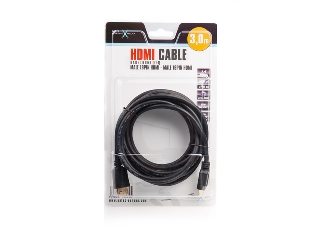 Natec kabel HDMI 1.4 M/M pozlacenÃ½ 3m, blister