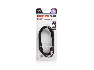 Natec kabel USB 2.0 micro USB AM/MBM5P 1.8m, ÄernÃ½, blister