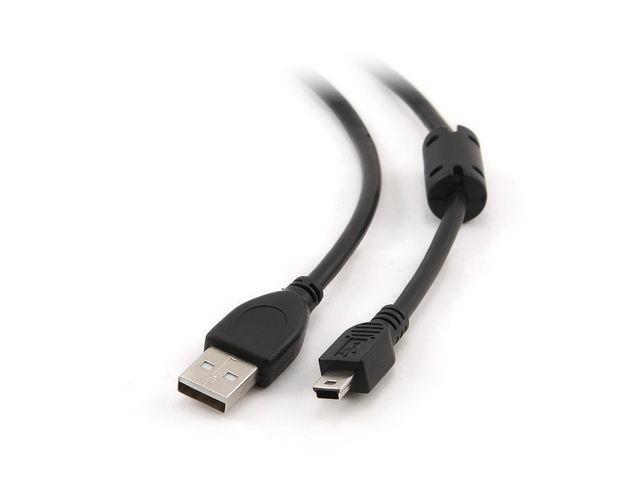 Natec kabel mini USB 2.0 AM/BM5P (CANON) 0.3m, ÄernÃ½, blister