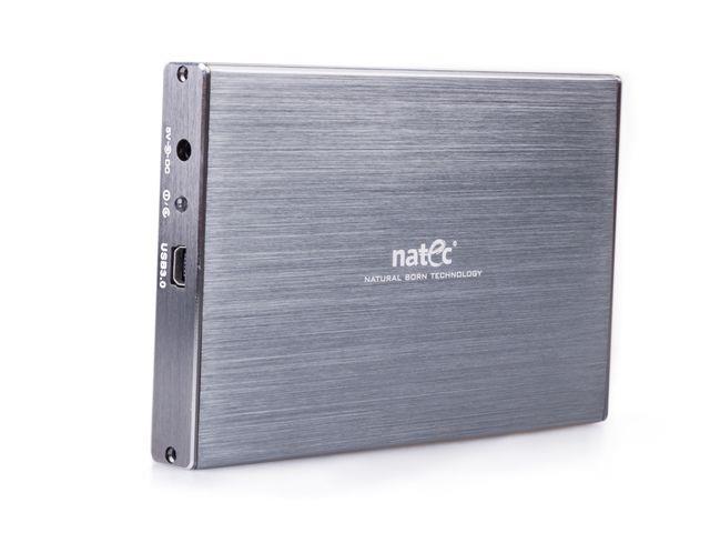 Natec RHINO LTD ExternÃ­ box pro 2.5'' SATA HDD/SSD, USB 3.0, slim,hlinÃ­kovÃ½,Å¡edÃ½