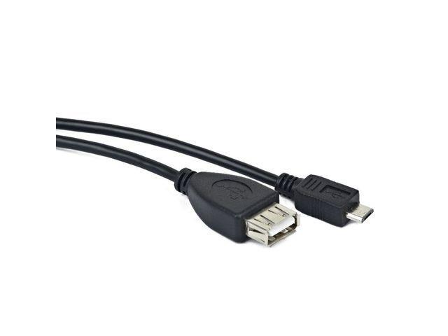 Natec kabel USB OTG (AF)/micro USB (BM) 0.15m, ÄernÃ½, blister