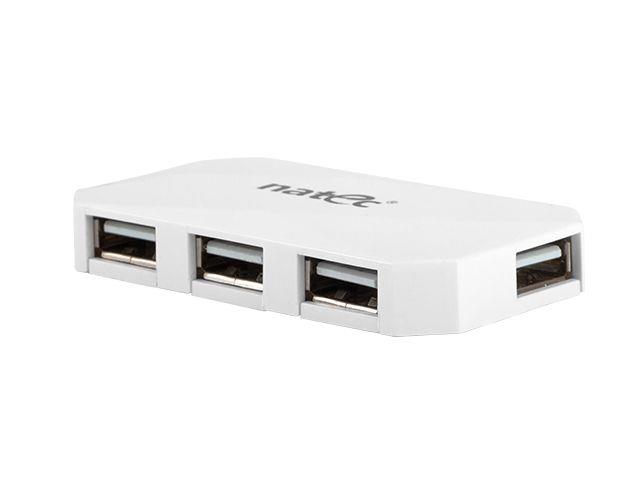 Natec USB HUB 4-Port LOCUST USB 2.0, White