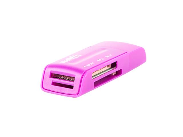 Natec ÄteÄka karet MINI ANT 3 SDHC, MMC, M2, Micro SD, USB 2.0 Purple