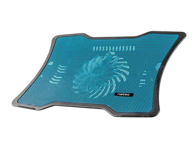 NATEC laptop cooling pad MACAW Blue (12,1''-15,6'') silent fan with LED backlig