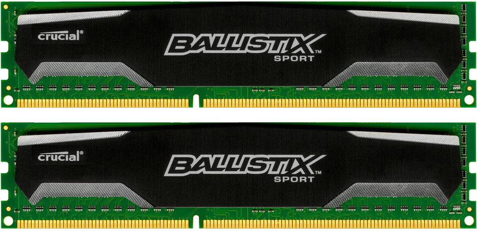 Crucial Ballistix sport 16GB (Kit 2x8GB) 1600MHz DDR3 CL9 UDIMM 1.5V