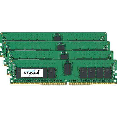 Crucial 4x16GB 2400MHz DDR4 CL17 SR x4 DR x8 ECC Registered DIMM 288pin