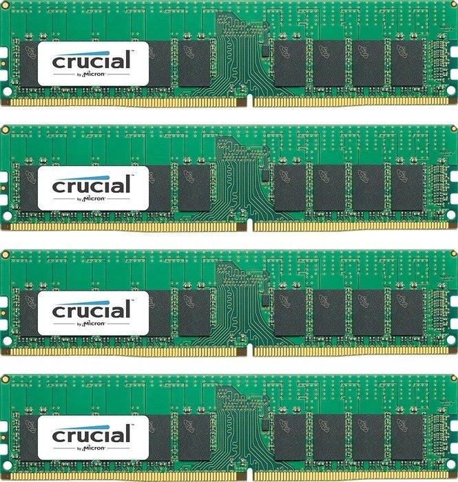Crucial 4x16GB 2133MHz DDR4 CL15 DR x8 ECC Unbuffered DIMM 288pin