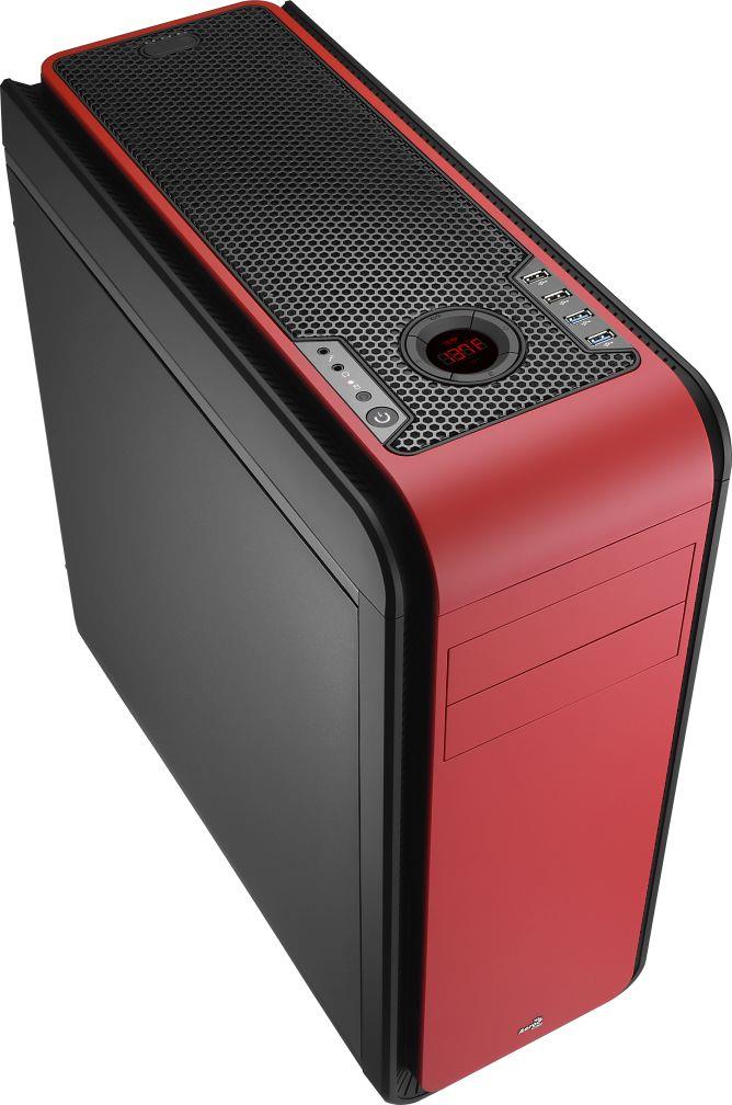 PC skÅÃ­Å Aerocool ATX DS 200 RED, USB 3.0, bez zdroje