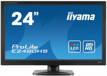 Iiyama LCD-LED E2480HS-B1 23.6'' FHD, 2ms, DC5mil:1, DVI, HDMI, repro,Ä.