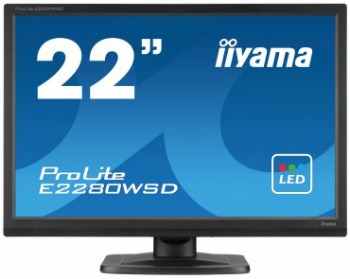 Iiyama LCD-LED E2280WSD-B1 22'' FHD, 5ms, DC 5mil:1, DVI, repro, Ä.