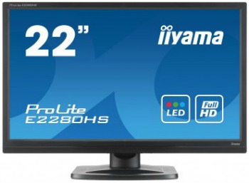 Iiyama LCD-LED E2280HS-B1 21.5'' FHD, 5ms, DC5mil:1,DVI, HDMI, repro, Ä.