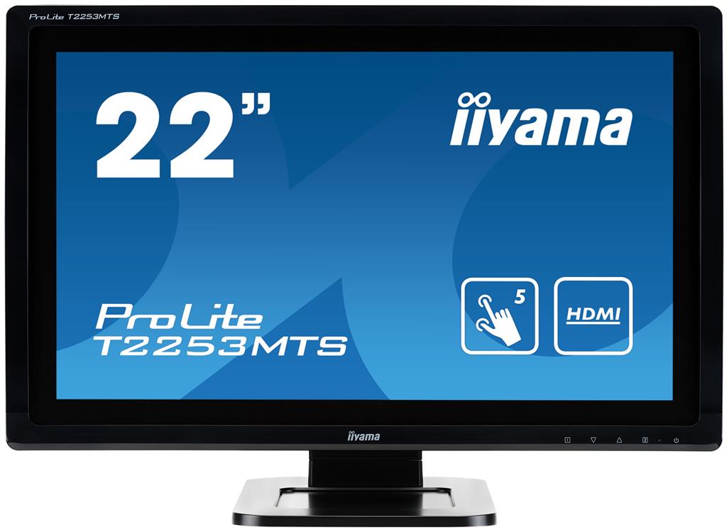 Touchscreen monitor Iiyama Prolite T2253MTS 21.5'', Full HD, DVI, HDMI, black