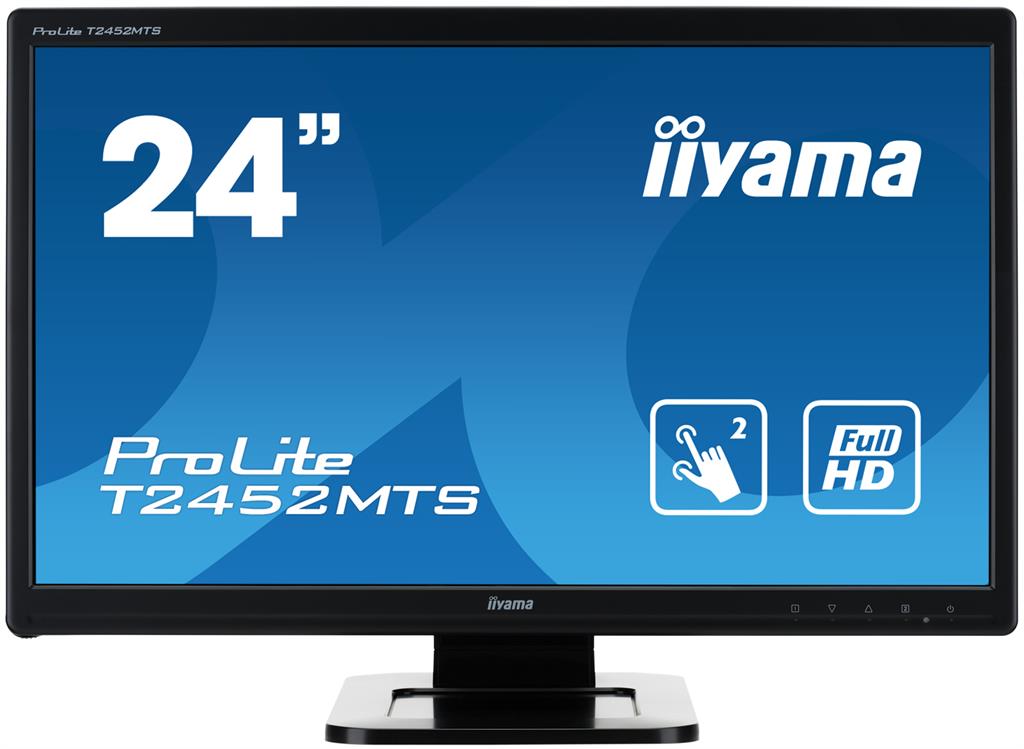 Touchscreen monitor Iiyama T2452MTS-B4 23.6'', 2ms, VGA, DVI-D, HDMI, black