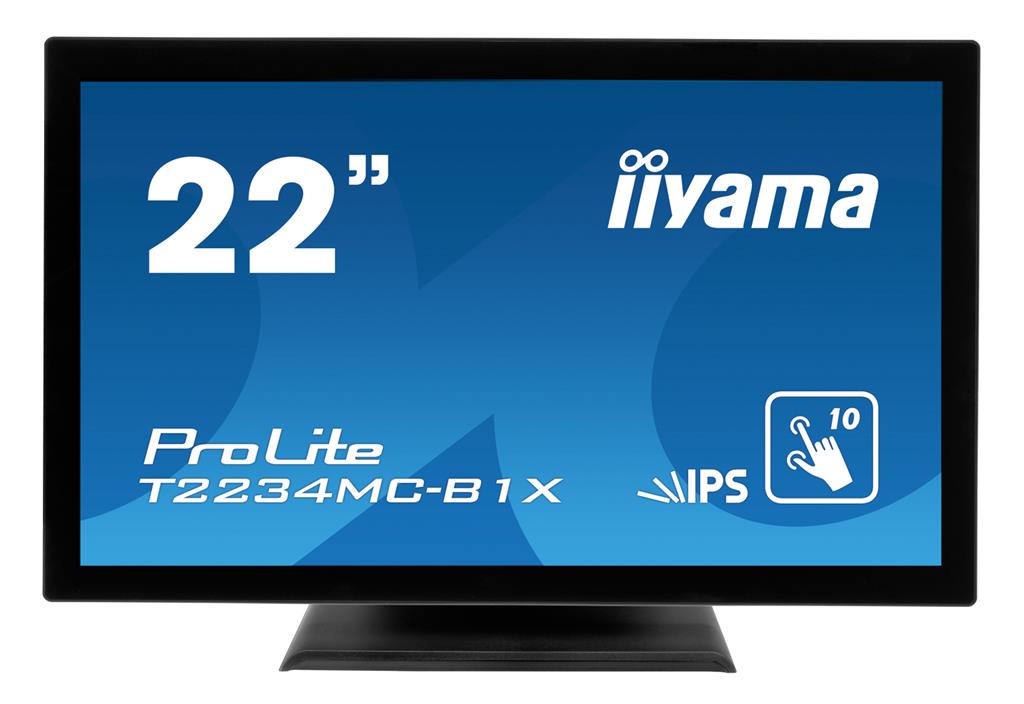 Touchscreen monitor Iiyama T2234MC-B1X 21.5'', 8ms, VGA, DVI-D, USB, black