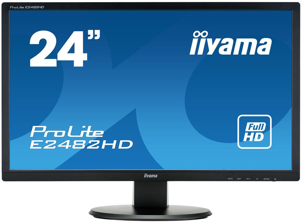 Iiyama LCD-LED E2482HD-B1 24'', TN LED, Full HD, 5ms, VGA, DVI-D
