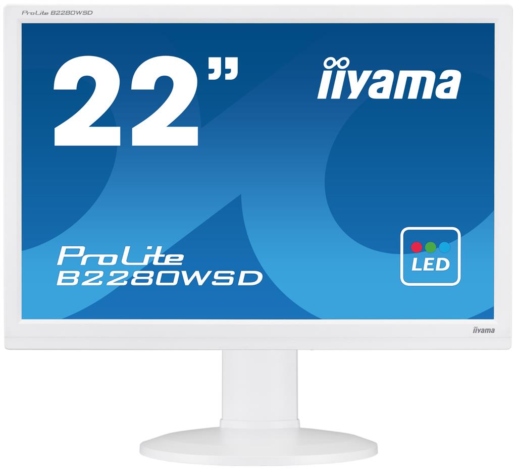 Iiyama LCD-LED Prolite B2280WSD-W1 22'', TN LED, 5ms, VGA, DVI-D, repro