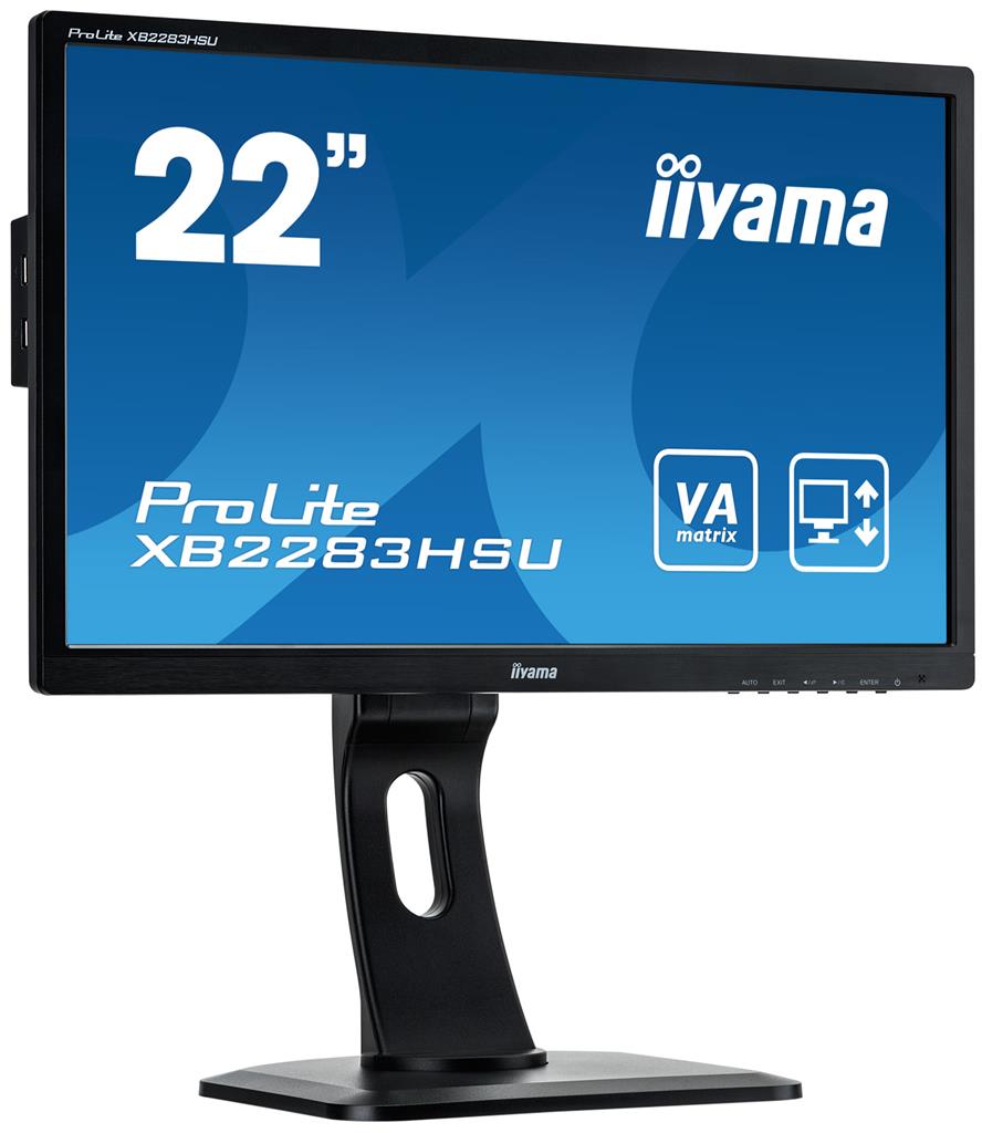 Monitor Iiyama XB2283HSU-B1DP 21.5inch, VA, Full HD, D-Sub/DVI-D/DP/USB