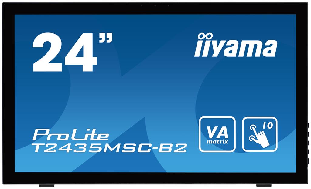 Monitor IIyama T2435MSC-B2 23.6inch, VA touchscreen, Full HD, DVI-D, HDMI, DP