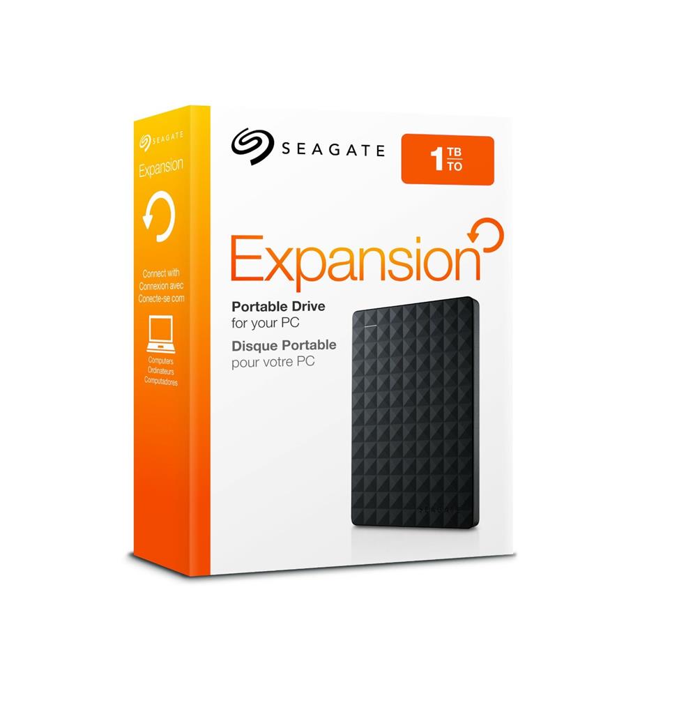 Seagate Expansion Portable - externÃ­ HDD 2.5'' 1TB, USB 3.0, ÄernÃ½