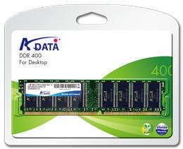 ADATA 512MB 400MHz DDR CL3 DIMM, retail