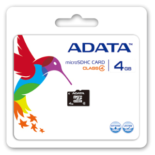 ADATA micro SDHC karta 4GB Class 4