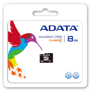 ADATA micro SDHC karta 8GB Class 4