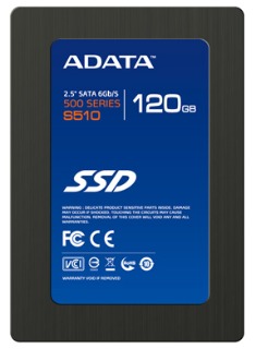 ADATA SSD S510 120GB 2.5'' SATA III, MLC (?tení: 550MB/s; zápis: 510MB/s), TRIM