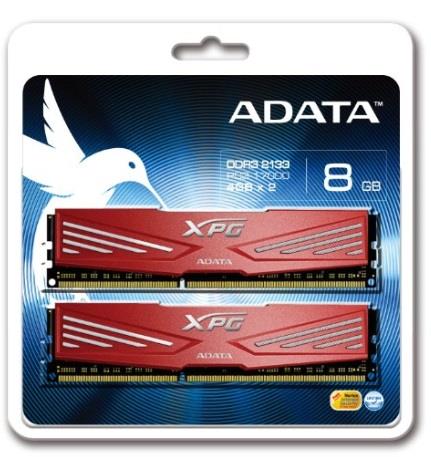 ADATA XPG V1.0 2x4GB 2133MHz DDR3 CL10, chladiÄ