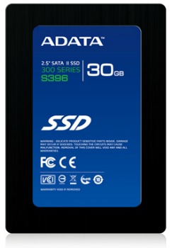 ADATA SSD S396S 30GB 2.5'' SATAII, MLC (ÄtenÃ­ 280MB/s; zÃ¡pis 250MB/s)