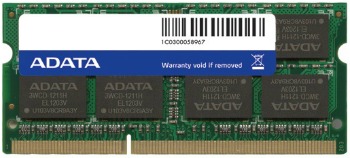 ADATA 4GB 1600MHz DDR3 CL11 SODIMM 1.5V Retail