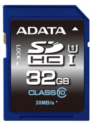 ADATA SDHC UHS-1 karta 32GB Class 10 (aÅ¾ 30MB/s)