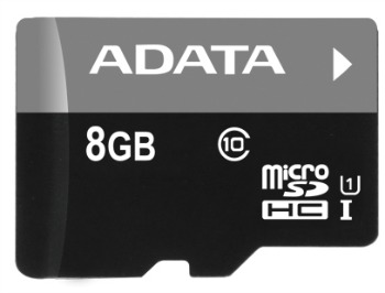 ADATA Premier micro SDHC karta 8GB UHS-I U1 Class 10 + adaptÃ©r