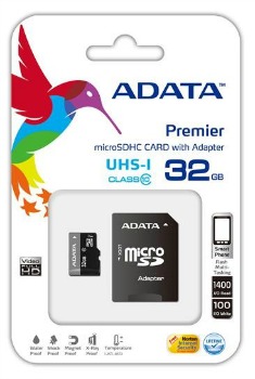 ADATA Premier micro SDHC karta 32GB UHS-I U1 Class 10 + adaptÃ©r